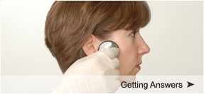 doctor checking a jaw